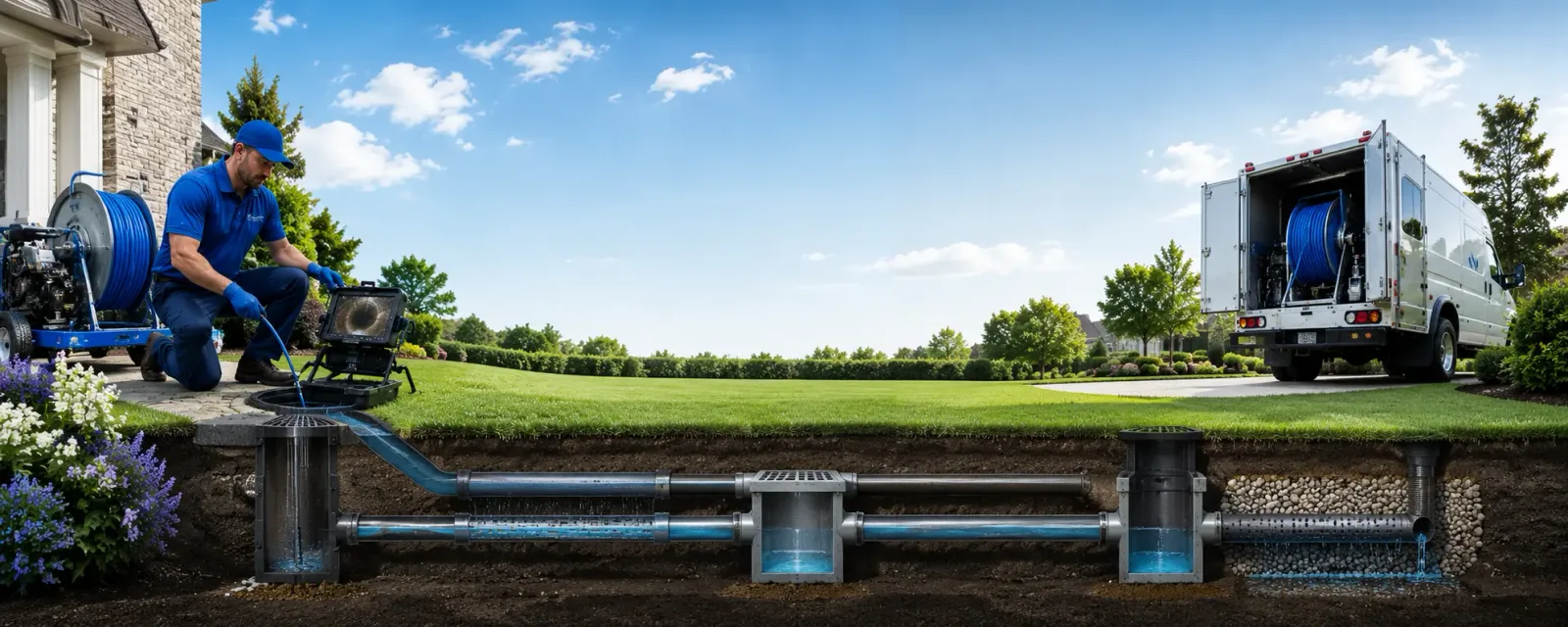 Outdoor drain cleaning information for Wharncliffe, WV